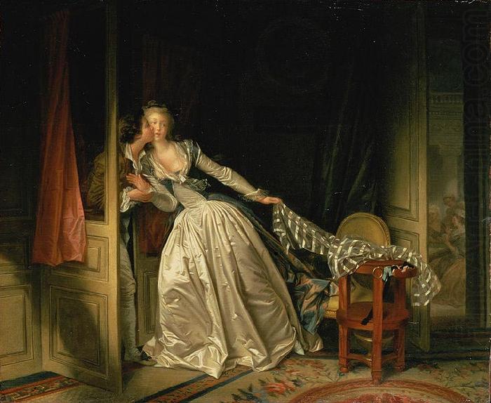 Jean-Honore Fragonard The Stolen Kiss china oil painting image